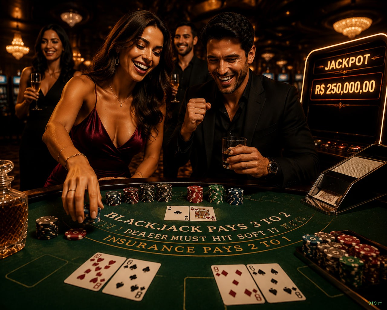 Jogos de Mesa Premium 919br - Blackjack, Roleta, Baccarat